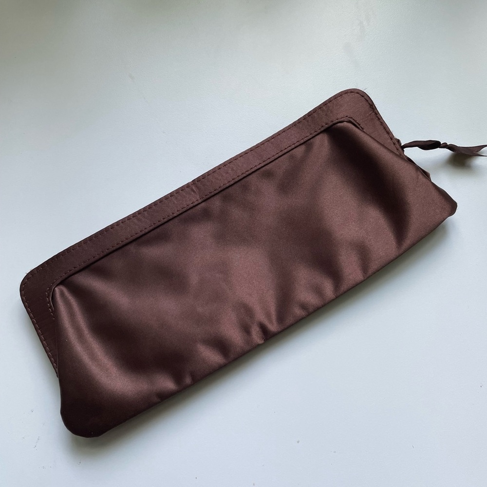 Beaded Floral Satin Clutch - Picture 6 of 9